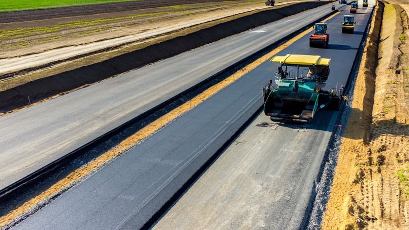 Entretien routier – Application de liant bitumineux